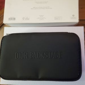 New CD Authentic Makeup Brush Pouch With Box